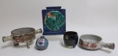 4 FRENCH CERAMIC VASES & JEAN