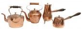 (4) FRENCH COPPER KETTLES, CHO