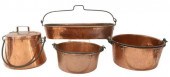 (4) FRENCH COPPER KITCHENWARE,