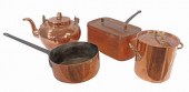 (4) FRENCH COPPER KITCHENWARE,