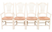 4 FRENCH COUNTRY CARVED RUSH S