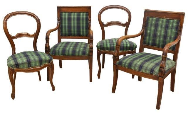 (4) FRENCH EMPIRE STYLE MAHOGANY