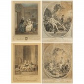 (4) FRENCH ENGRAVINGS, INCL. C