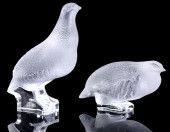 (4) FRENCH GLASS LALIQUE &#039
