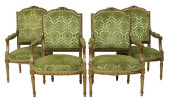 (4) FRENCH LOUIS XVI STYLE UPH