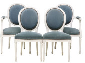 (4) FRENCH LOUIS XVI STYLE UPH