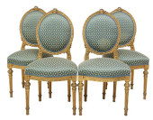 (4) FRENCH LOUIS XVI STYLE UPH