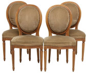 (4) FRENCH LOUIS XVI STYLE DIN