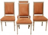 (4) FRENCH LOUIS XVI STYLE UPH
