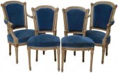 (4) FRENCH LOUIS XVI STYLE UPH