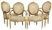 (4) FRENCH LOUIS XVI STYLE GIL