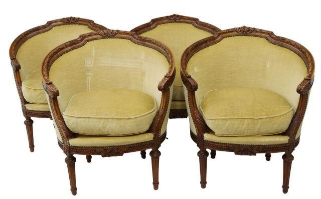 (4) FRENCH LOUIS XVI STYLE FINELY
