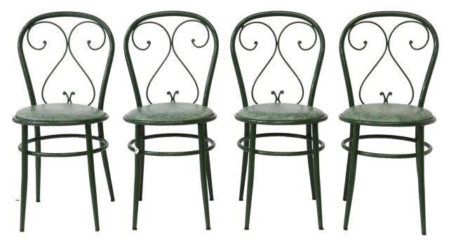 (4) FRENCH METAL BISTRO