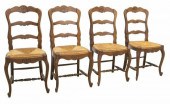 (4) FRENCH PROVINCIAL OAK LADD