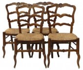 (4) FRENCH PROVINCIAL OAK RUSH