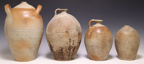 (4) FRENCH PROVINCIAL STONEWARE OIL