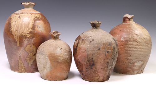 (4) FRENCH PROVINCIAL STONEWARE OIL