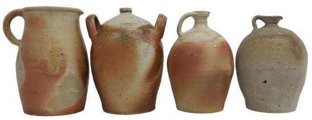 (4) FRENCH PROVINCIAL STONEWARE OIL
