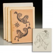 (4) FRENCH VOLS., EROTIC ILLUS