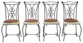 (4) FRENCH WROUGHT IRON PATIO