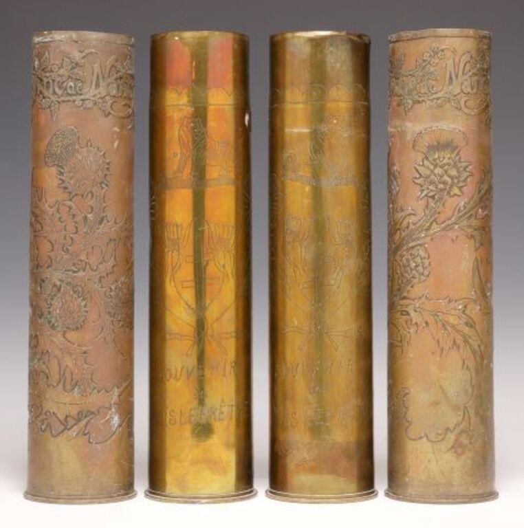 4) FRENCH WWI-ERA TRENCH ART