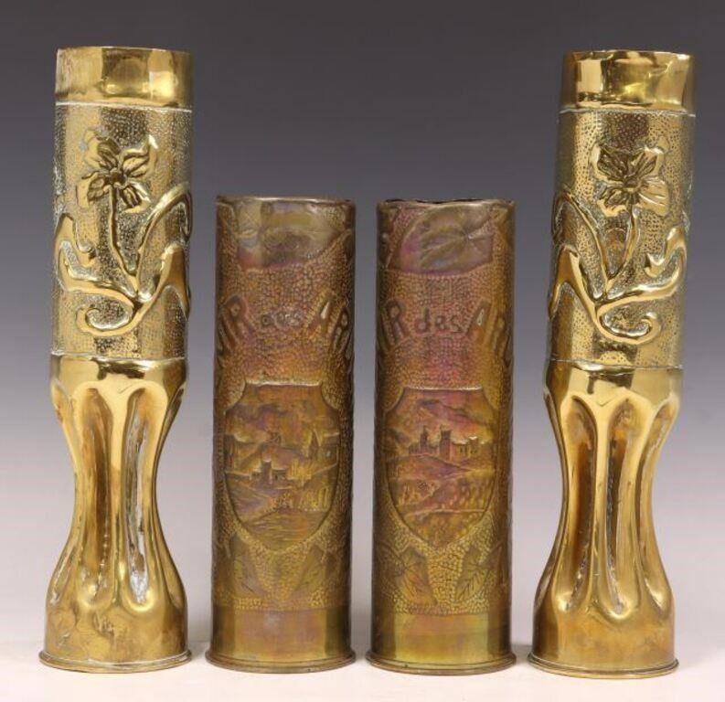 4) FRENCH WWI-ERA TRENCH ART