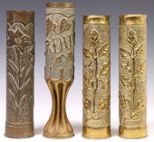 (4) FRENCH WWI-ERA TRENCH ART