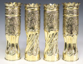 (4) FRENCH WWII-ERA TRENCH ART