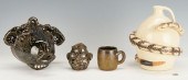 4 GA FOLK POTTERY ITEMS, INCL.