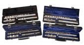 (4) Gemeinhardt flutes, c/o 2S