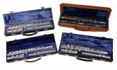 (4) Gemeinhardt flutes, c/o 2S