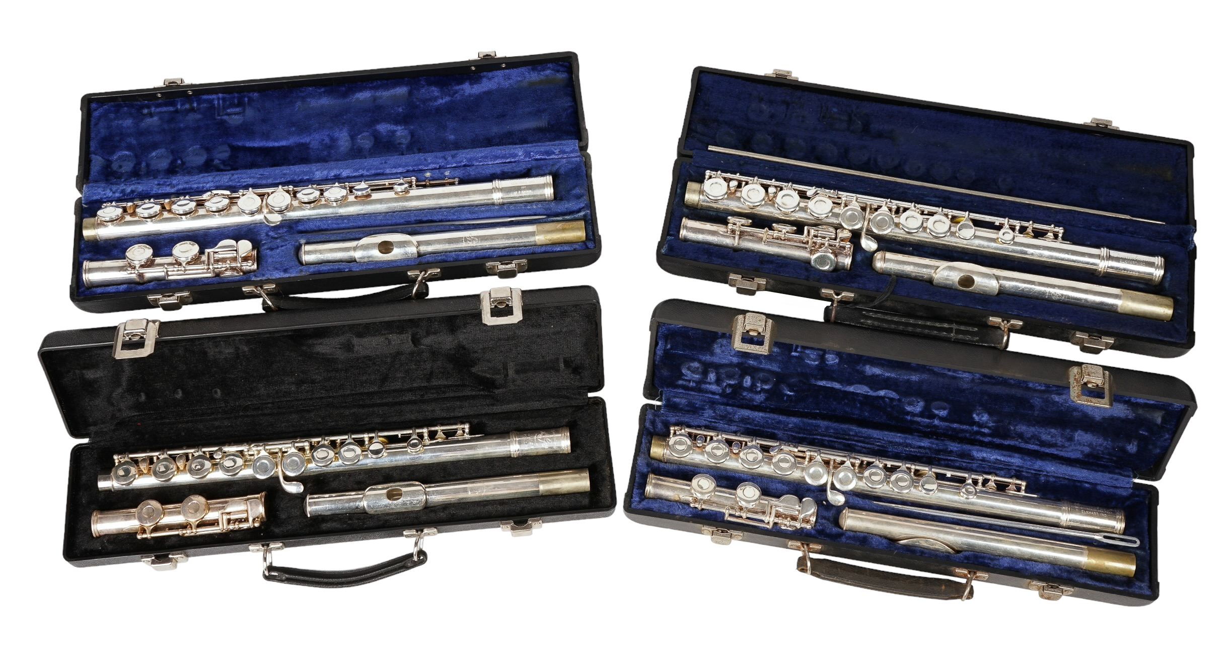 (4) Gemeinhardt flutes, c/o M2