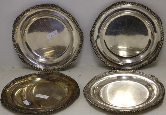 4 GEORGIAN STERLING SILVER DINNER