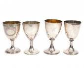 4 GEORGIAN STERLING SILVER GOB