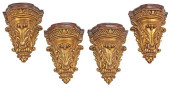 (4) GILT &AMP; MARBLEIZED WALL