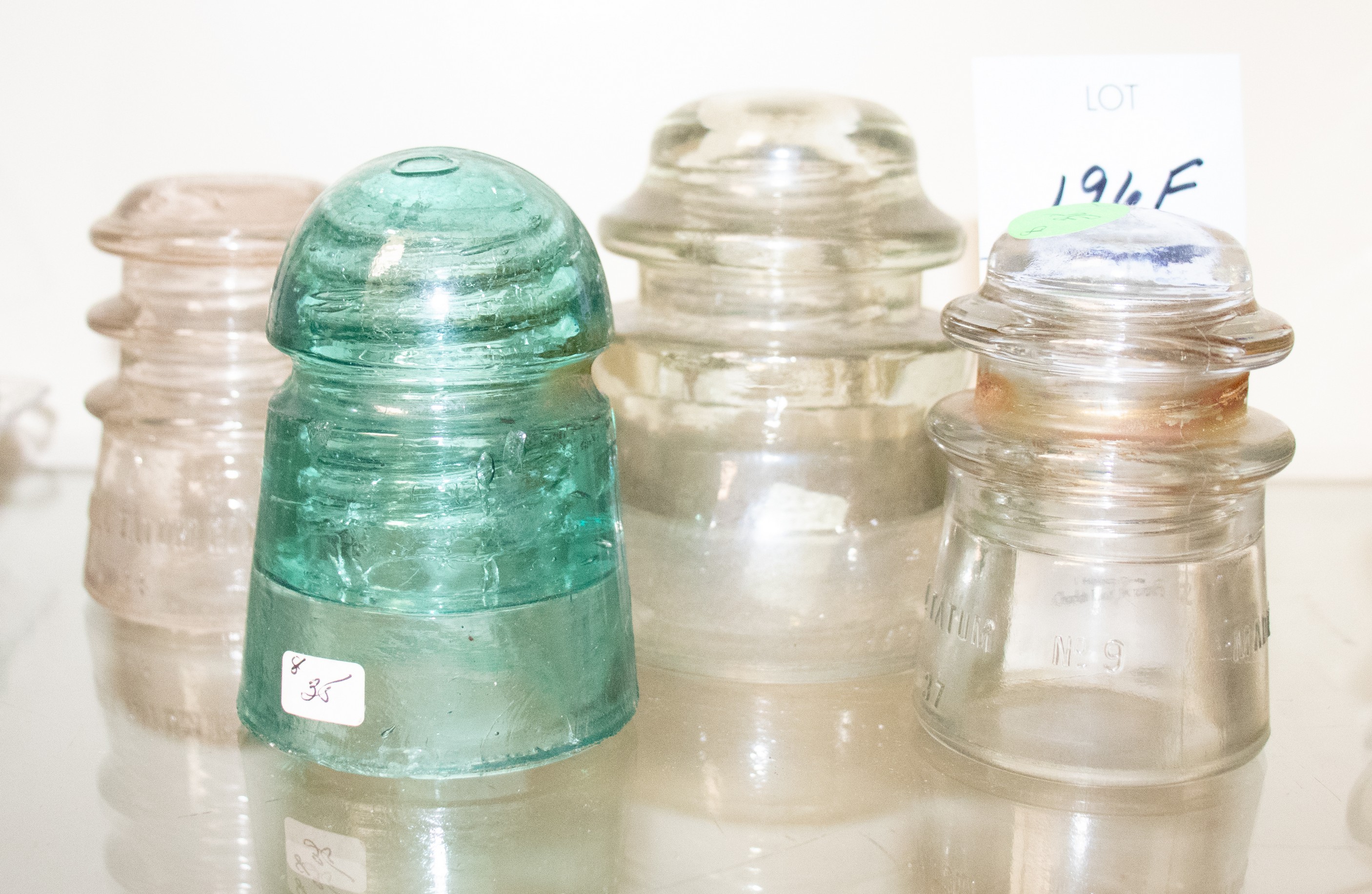(4) Glass insulators, including