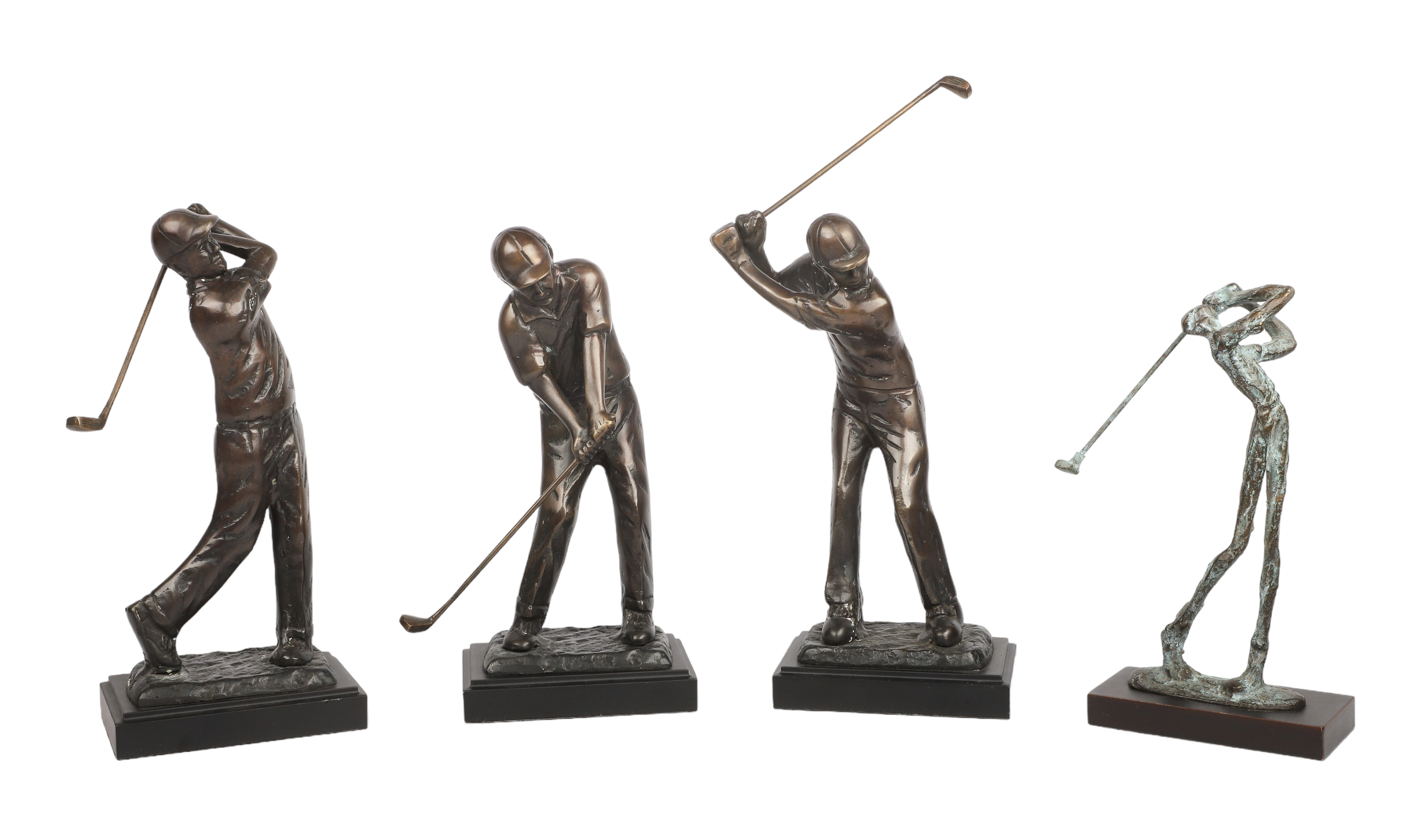 (4) Golfing sculptures, tallest