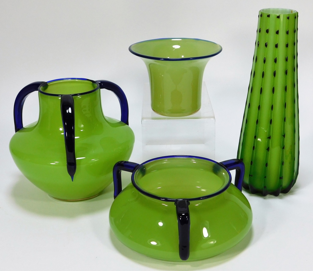 4 GREEN TANGO BOHEMIAN CZECH ART
