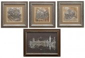 (4) GROUP FRANKLIN MINT STERLI