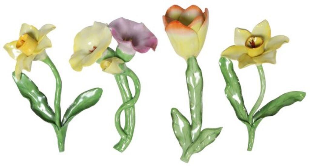 (4) HEREND HAND-PAINTED PORCELAIN