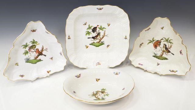 (4) HEREND ROTHSCHILD BIRD