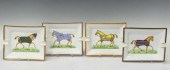 (4) HERMES PORCELAIN RACING HO
