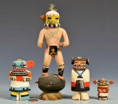 4 HOPI NATIVE AMERICAN KACHINA
