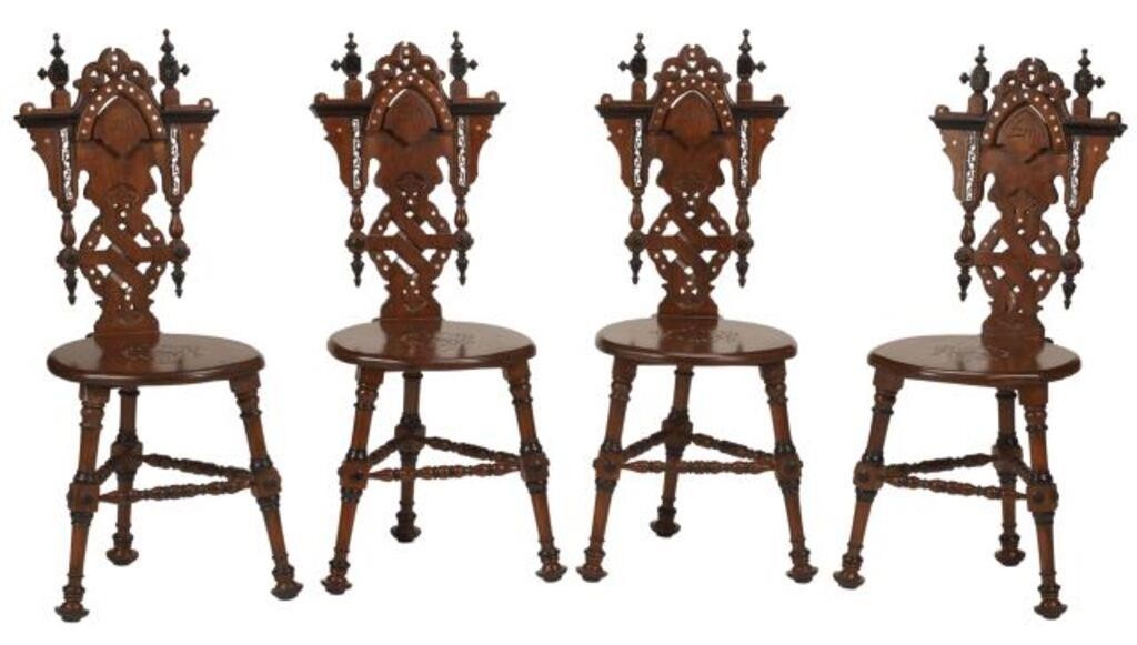 (4) IBERIAN STYLE INLAID SIDE