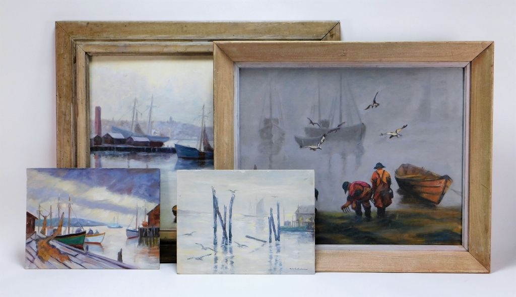 4 IMPRESSIONIST NAUTICAL MARITIME