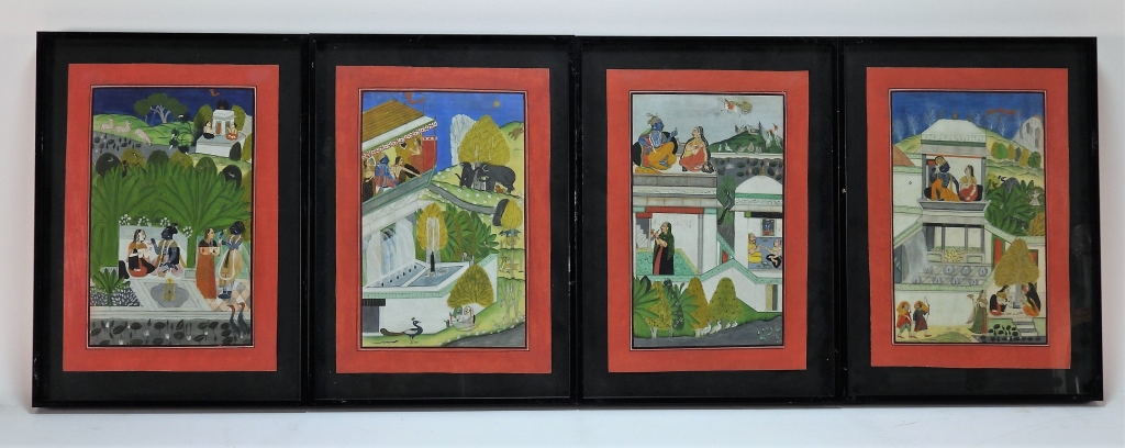 4 INDIAN MINIATURE VISHNU ANIMAL