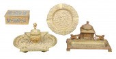 (4) Inkstands and desk items t
