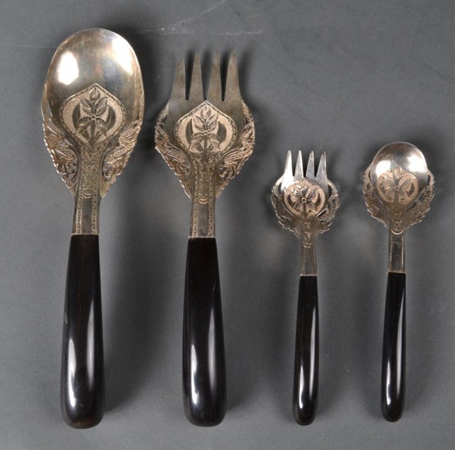 (4) Islamic Silver & Horn Handle