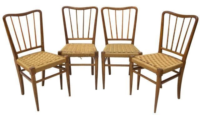 (4) ITALIAN MID-CENTURY CHAIRS