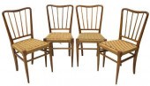 (4) ITALIAN MID-CENTURY CHAIRS